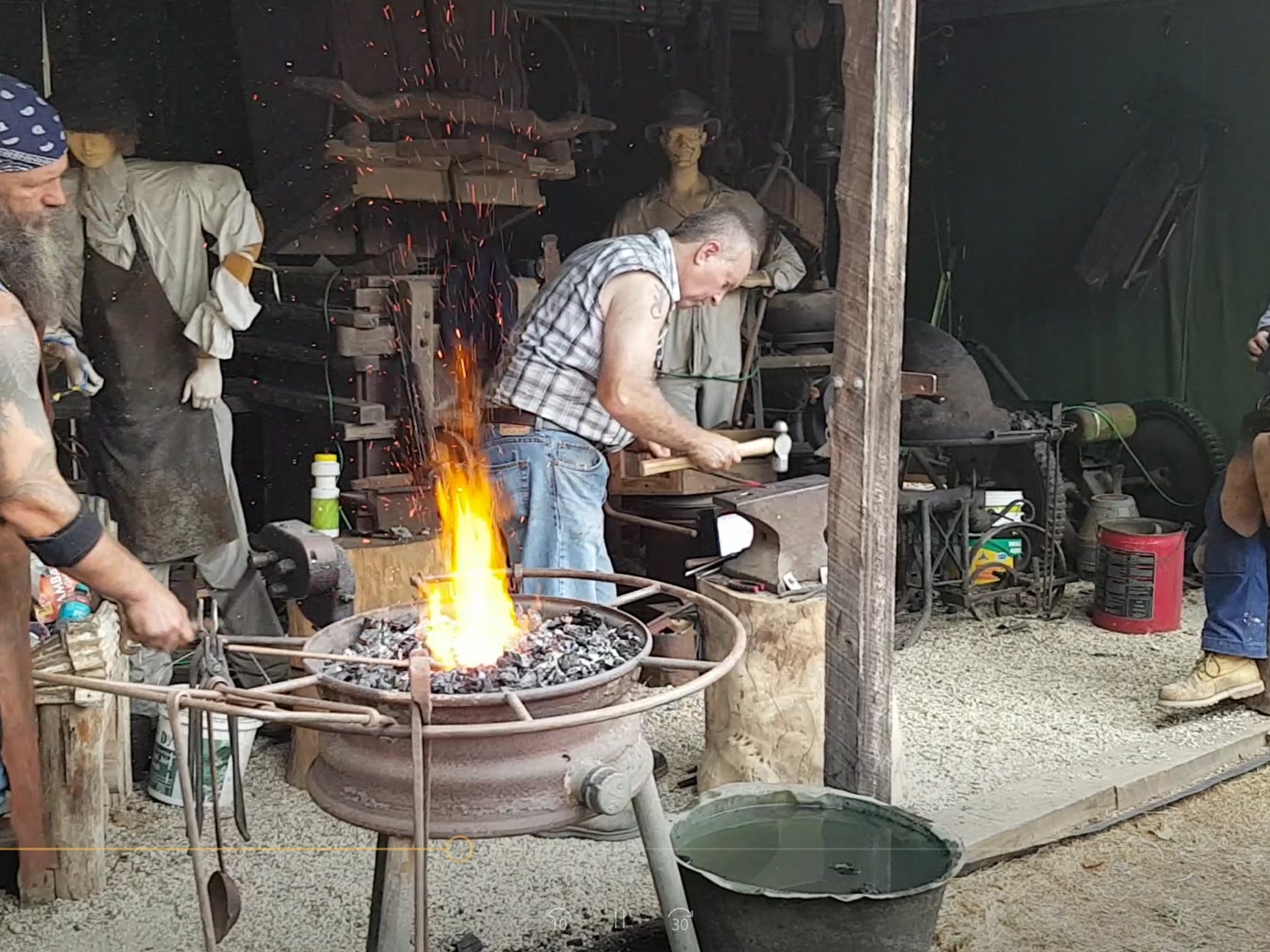 Demonstration of Blacksmithing